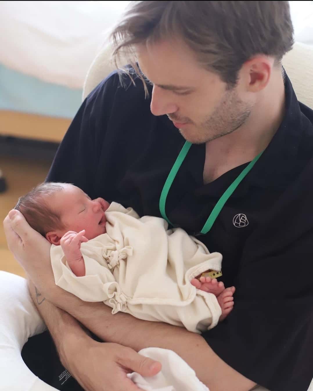 New dad PewDiePie shares adorable pics of baby Bjorn with wife Marzia ...