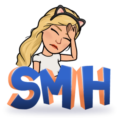 Bitmoji of the author in cat ears smacking her forehead.