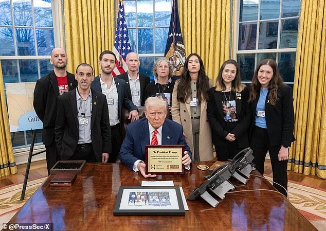 The chilling threat came after President Donald Trump, who met with freed hostages at the White House on Wednesday, declared he was giving Hamas a 'last warning' to release those still being held captive
