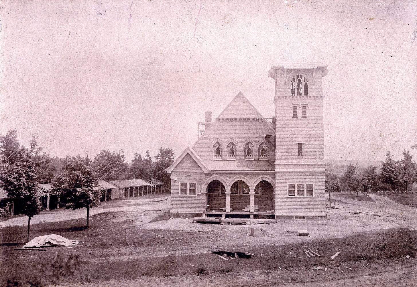 Church being built