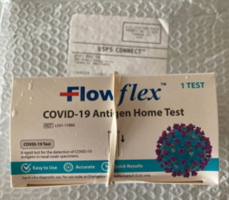 My free Covid tests arrived in the US on Jan 28th. I had signed up for them on Jan 18th.