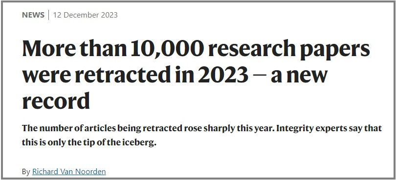 This image has an empty alt attribute; its file name is 10000researchpapersretracted.jpeg