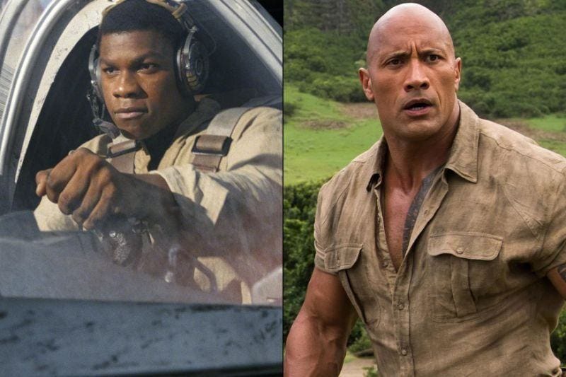 star wars last jedi holds jumanji in second place new years weekend