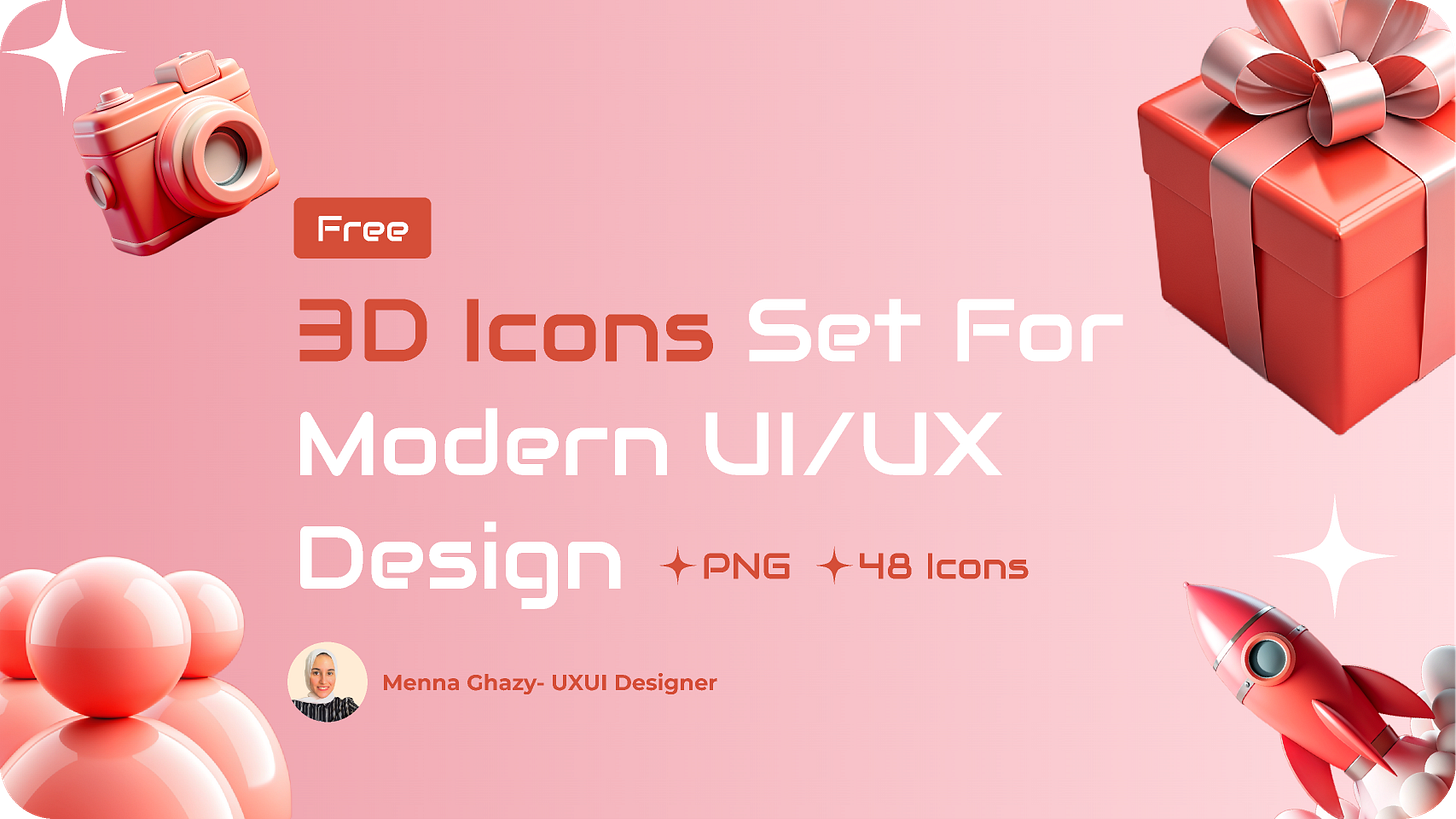 Vibrant 3D Essentials: A Premium Icon Set for Modern UI/UX Design preview