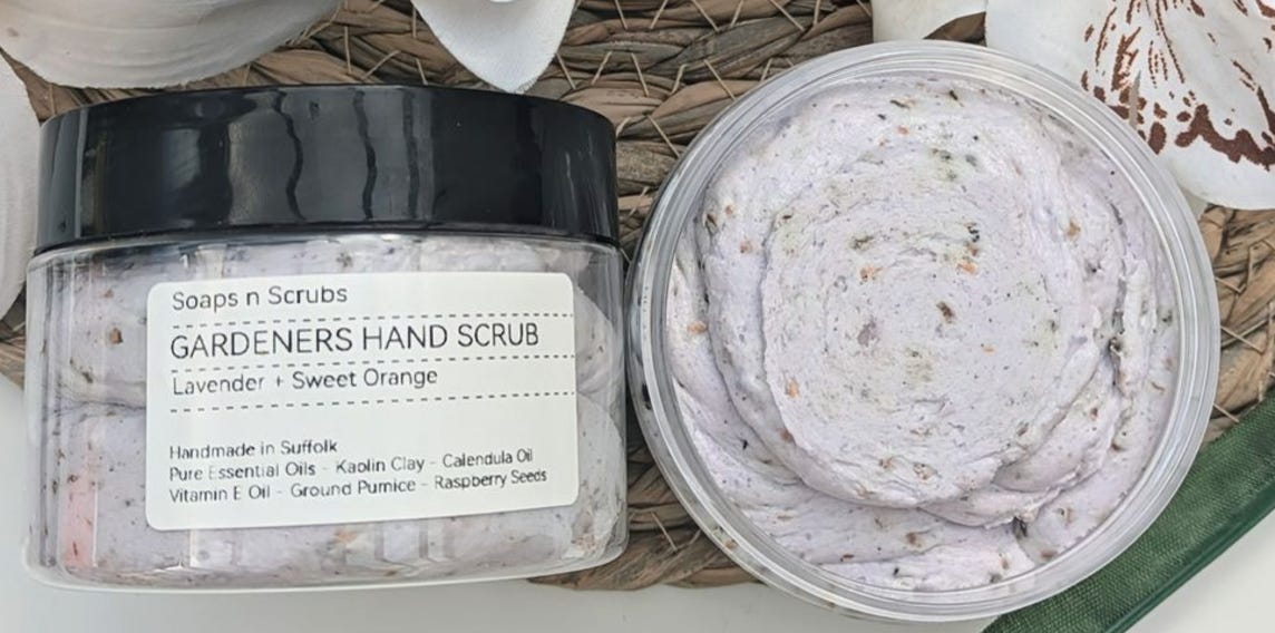 jar of hand scrub