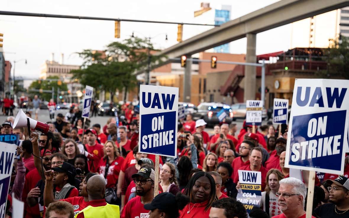 UAW on strike