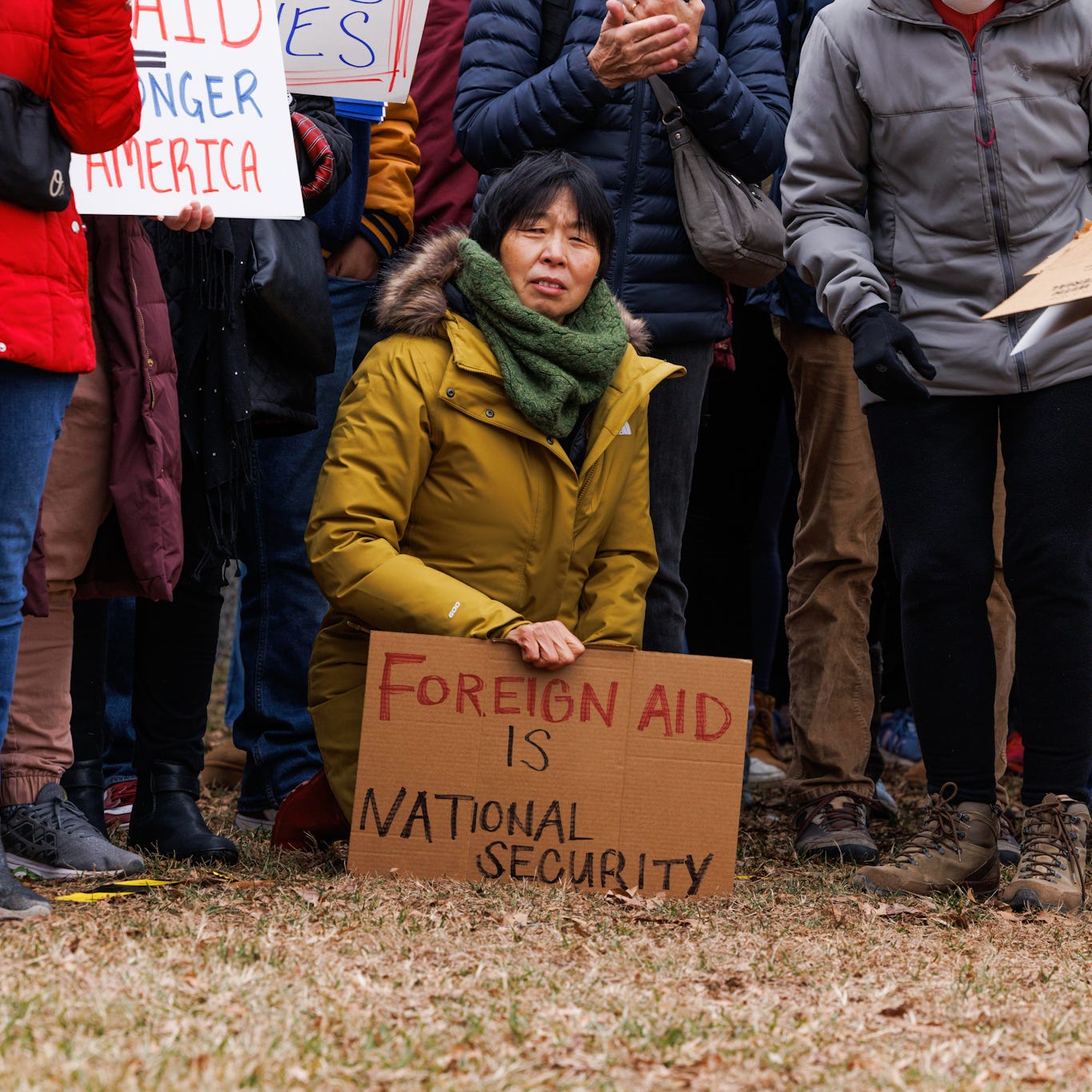 USAID protest