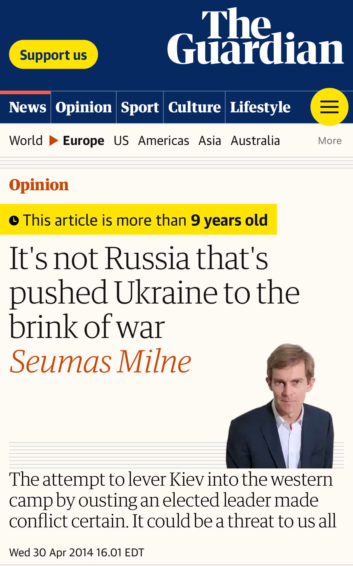 Arsip The Guardian tentang Rusia tahun 2014