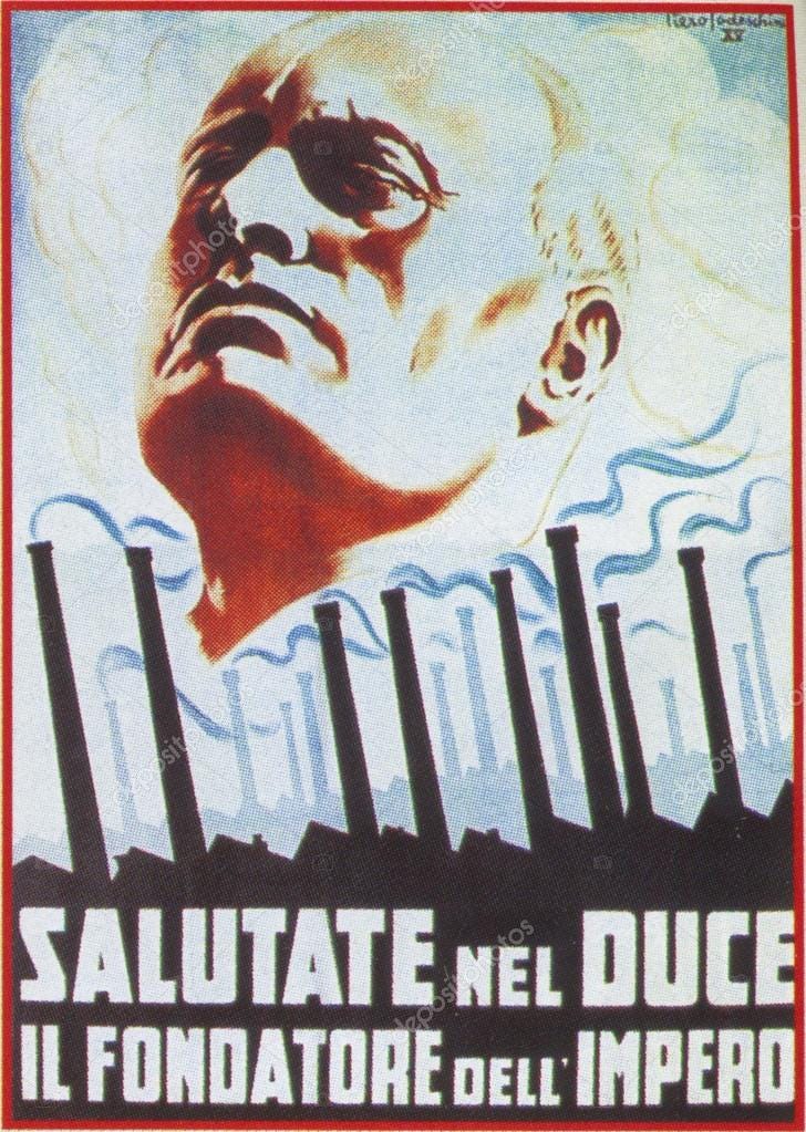 Benito Mussolini shown on Nazi poster Stock Photo by ©DarioStudios 20072109