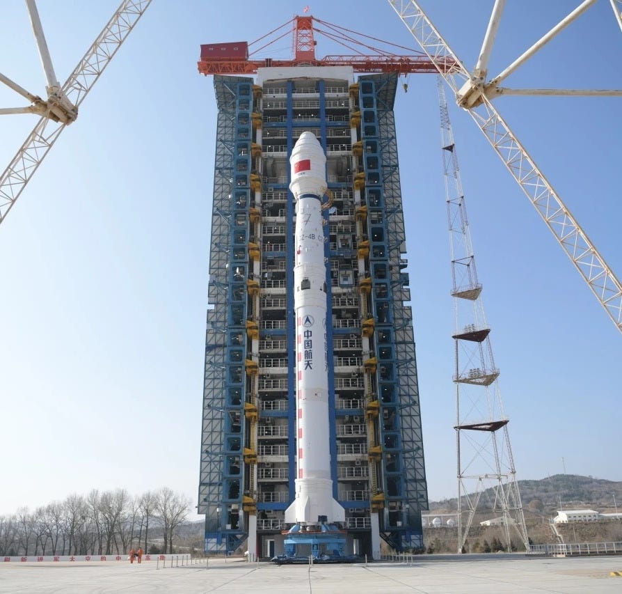 The Long March 4B Y53 at Launch Complex 9 ahead of launch.