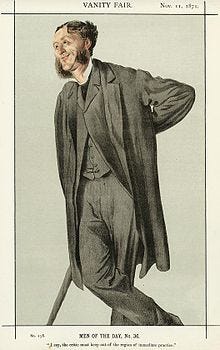 Caricature by James Tissot published in Vanity Fair in 1871
