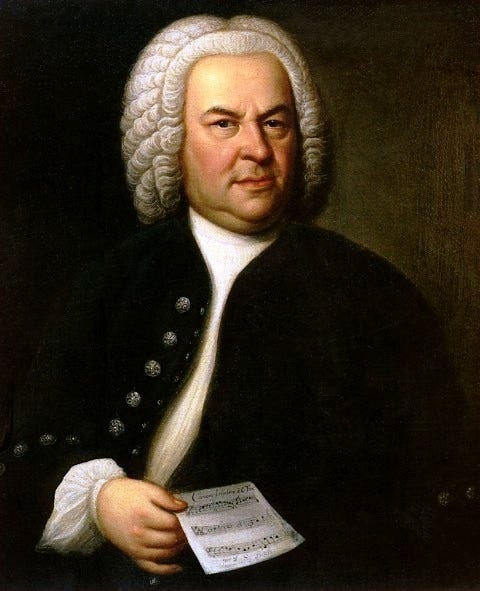 Pintura de Johann Sebastian Bach.
