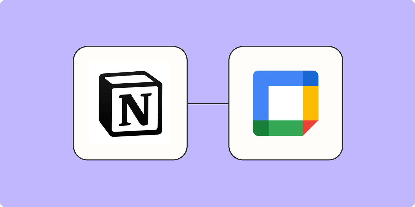How to integrate Google Calendar with Notion | Zapier