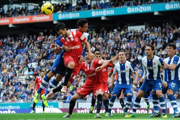 sevilla uses soccer head to beat espanyol la liga 2015 images