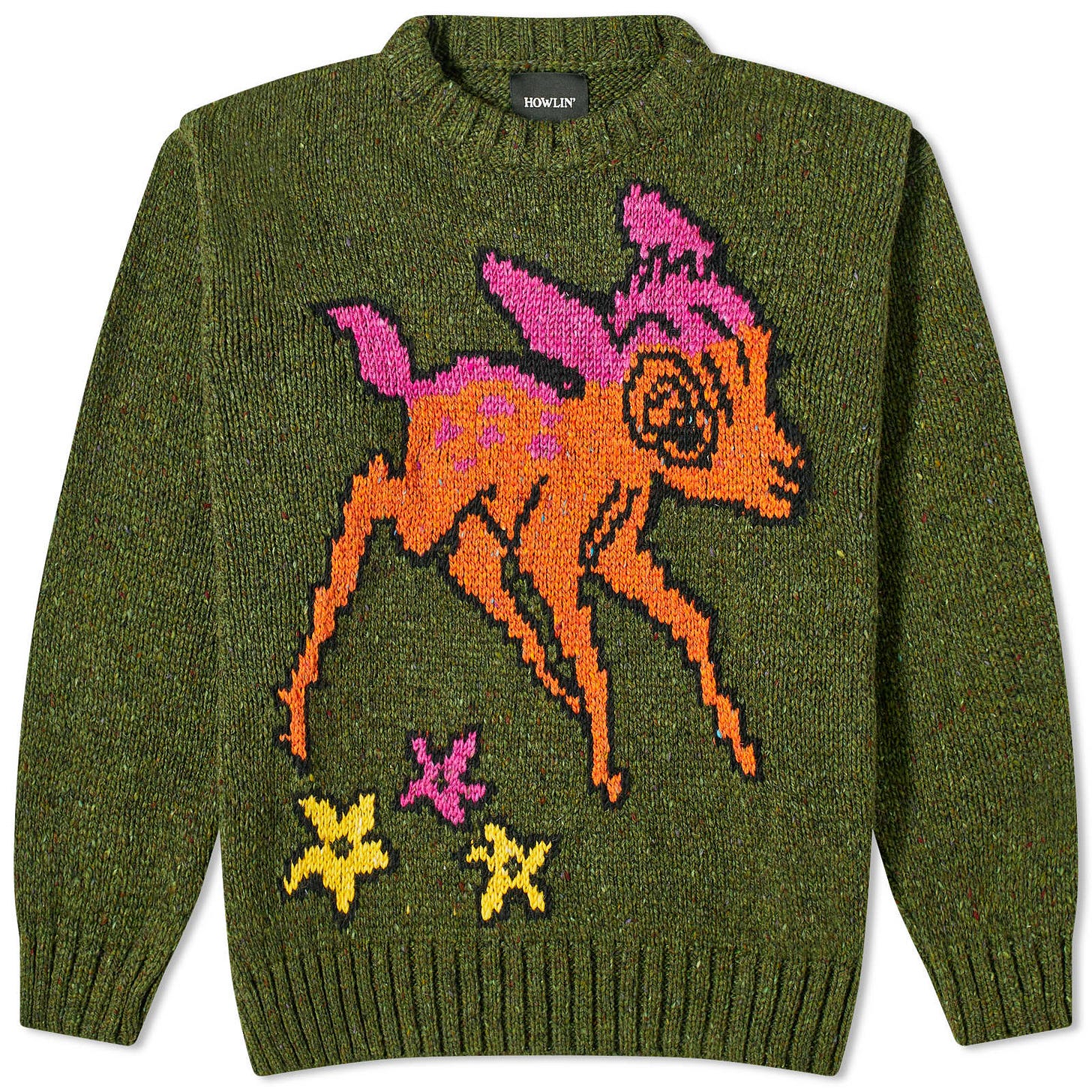 Howlin' Acid Deer Knit - In The Forest