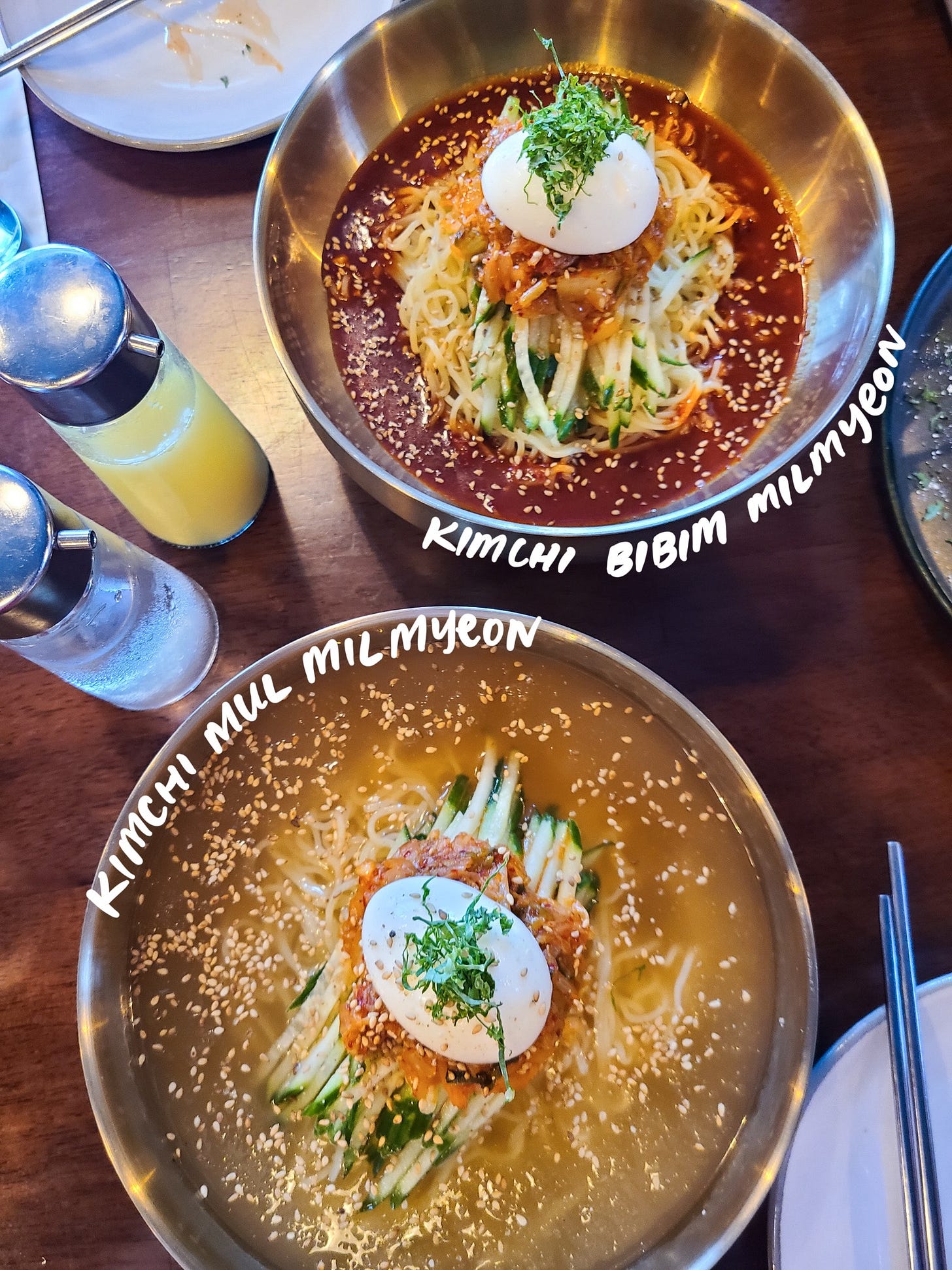 BiBim Summer Milmyeon menu