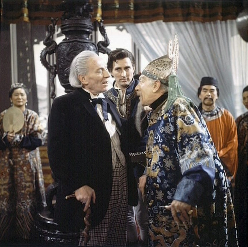 The Doctor with Marco Polo and Kublai Khan in Marco Polo