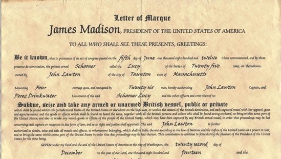 Privateers and Letters of Marque