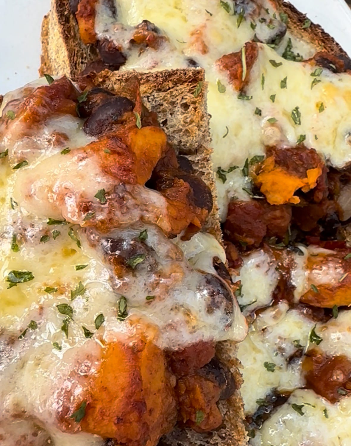 Photo by Mel Cheesy chili bread