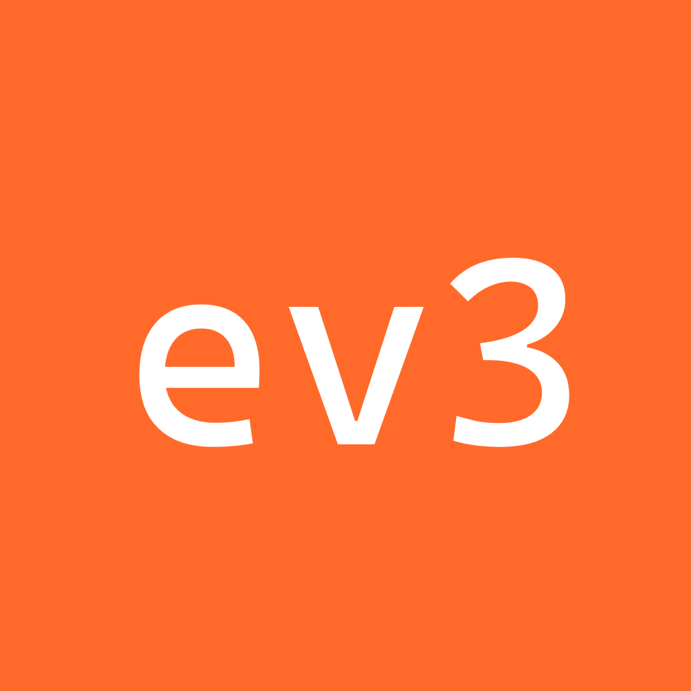 ev3 on an orange background