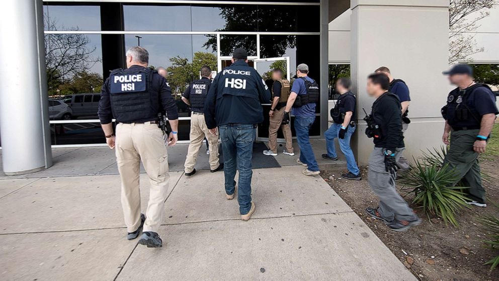 ICE arrests more than 280 people in massive workplace raid - ABC News