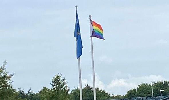 The regiment ignored the 80th anniversary of D-Day, flying the Pride flag instead