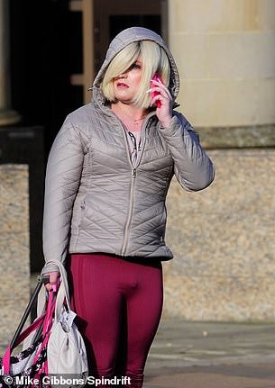 Transgender criminal Isla Bryson at the High Court in Glasgow