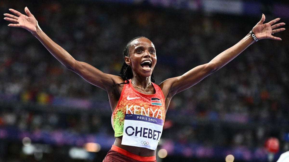 Beatrice Chebet wins 10,000m gold, completes distance double - KTVZ