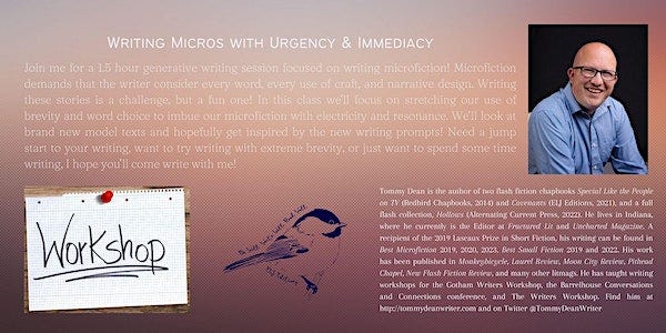Writing Micros with Urgency & Immediacy