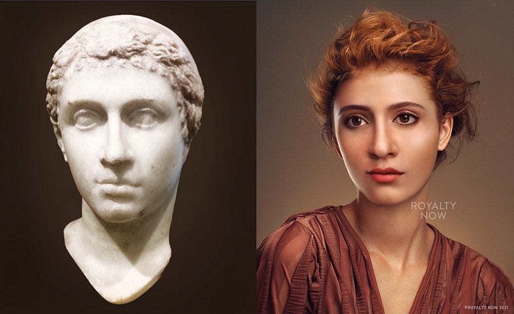 Was Cleopatra a red head? Re-creations revealed — RoyaltyNow