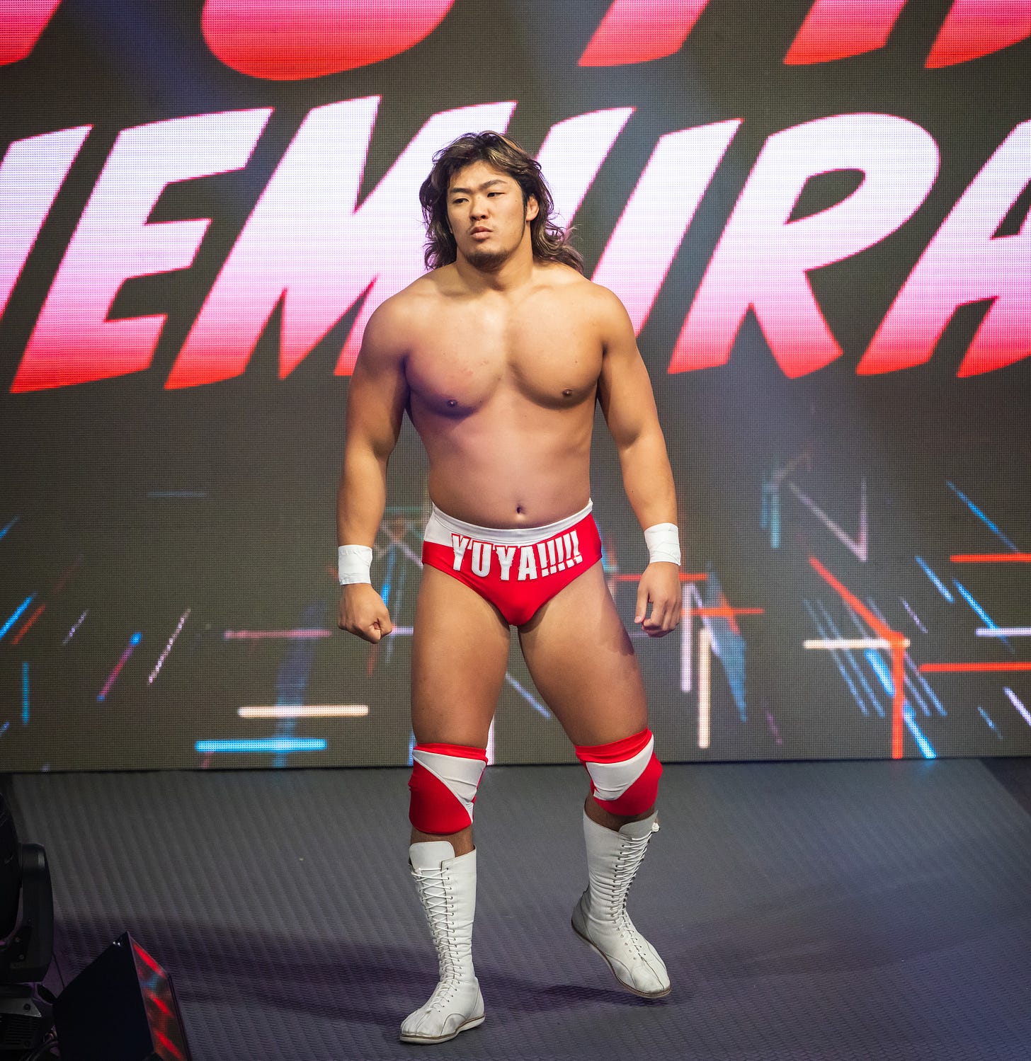 Yuya Uemura enters the ring at IMPACT Wrestling Hard to Kill 2023