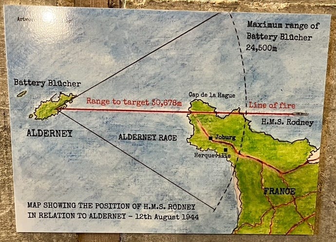 Shelling of Alderney by HMS Rodney, 1944. © Visit Alderney