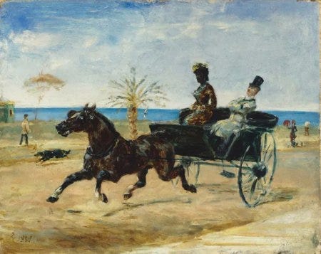 La comtesse noire, peinte par Toulouse-Lautrec lors d'une villégiature à Nice La comtesse noire, peinte par Toulouse-Lautrec lors d'une villégiature à Nice