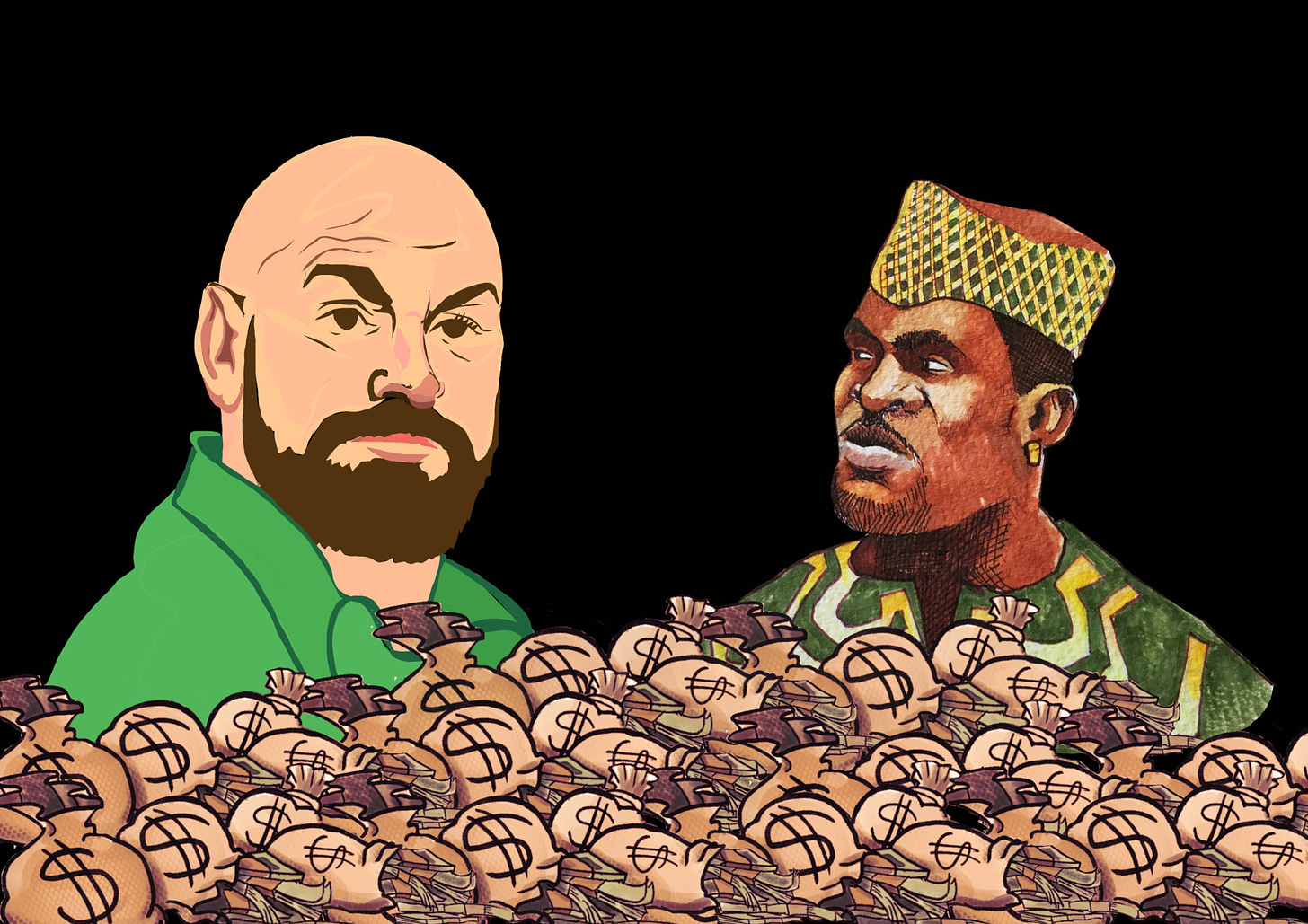 Tyson Fury, Francis Ngannou and mountains of cash