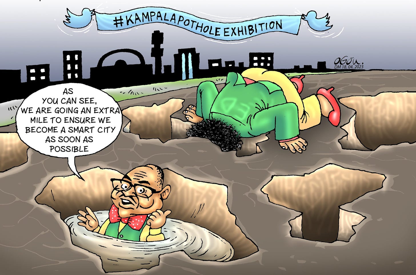 Kampala Pothole Exhibition: Netizens expose capital's poor roads – 93.3 KFM