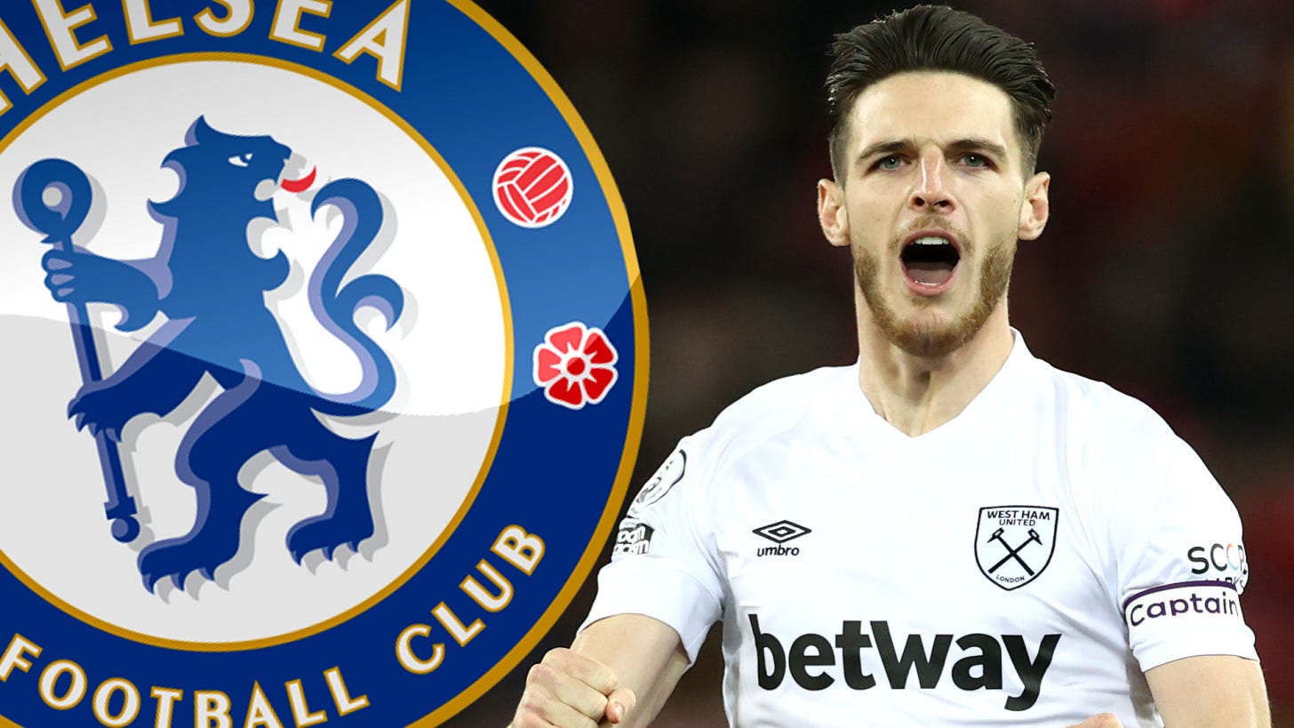 Chelsea leading race for Declan Rice transfer ahead of Man Utd as his old  club target swoop from West Ham | The US Sun