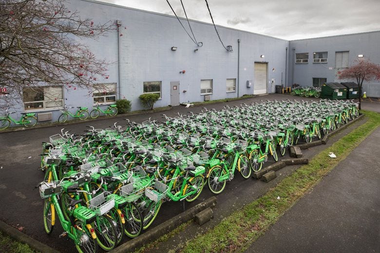 You're going to stop seeing green Lime bikes on Seattle streets; here's why  | The Seattle Times