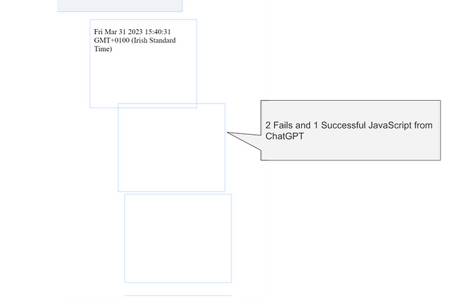 2 Fails and 1 Successful JavaScript from ChatGPT