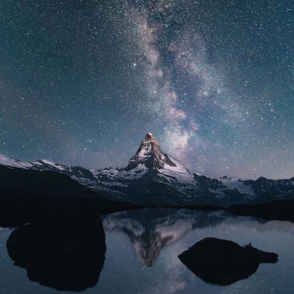 Matterhorn nocą
