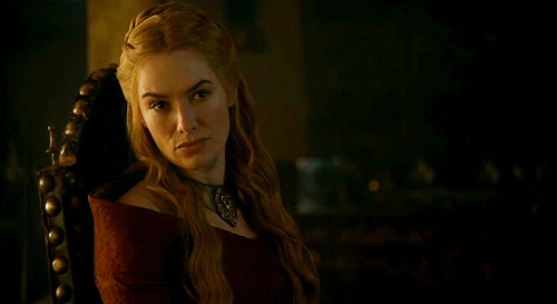Cersei from Game of Thrones rolling her eyes