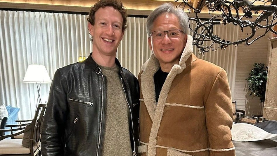 Meta’s Mark Zuckerberg and Nvidia’s Jensen Huang