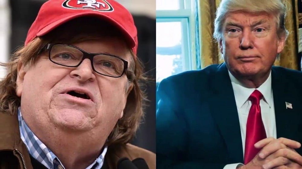 Michael Moore wants to "discombobulate" Donald Trump 2017 images