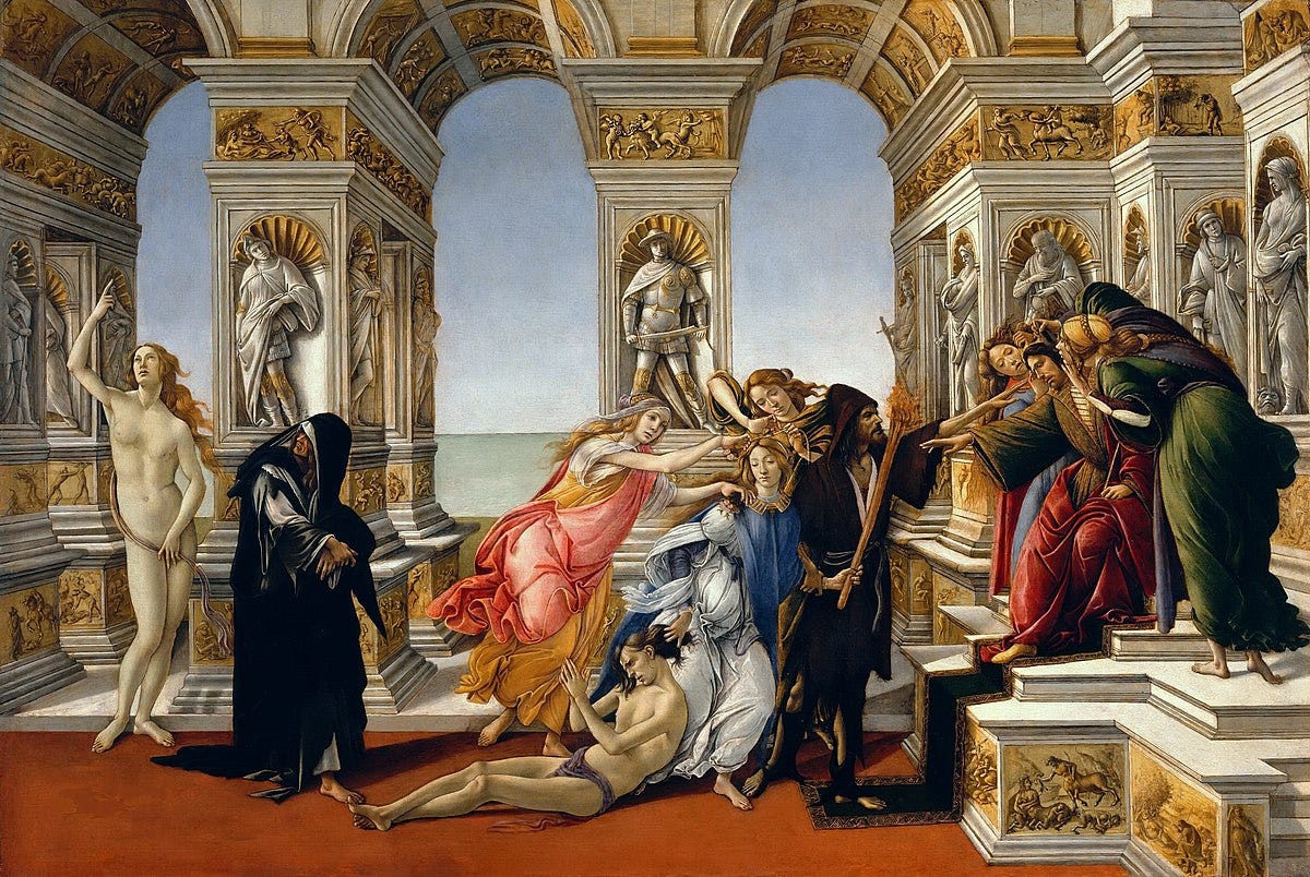 Calumny of Apelles (Botticelli) - Wikipedia