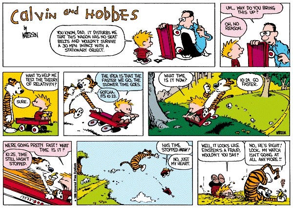 The theory of relativity | Calvin and Hobbes