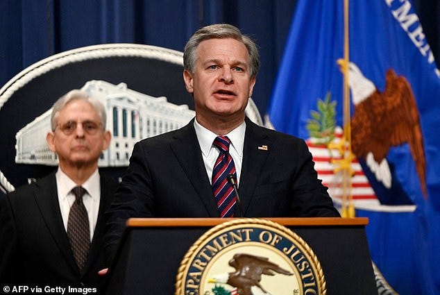 FBI Director Chris Wray and Attorney General Merrick Garland are accused by whistleblowers of politicized actions against conservatives