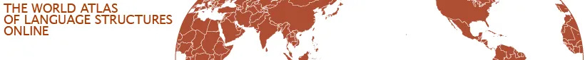 Banner for the World Atlas of Language Structures website, featuring a tracing of a globe.