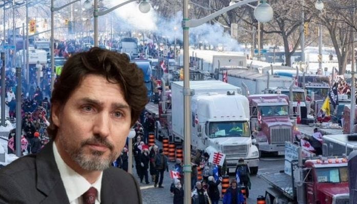 Justin Trudeau go into hiding after truckers hit streets over vaccine mandate