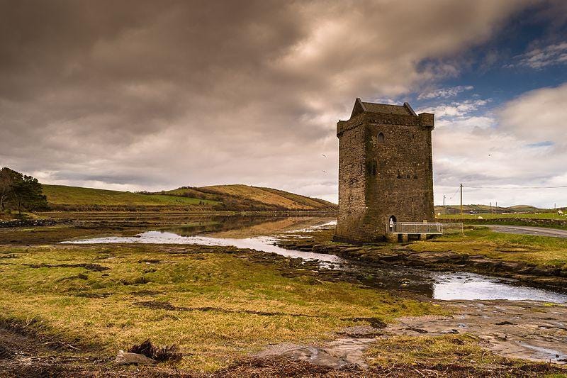 Rockfleet Castle | Tower House near Newport in County Mayo, Ireland.