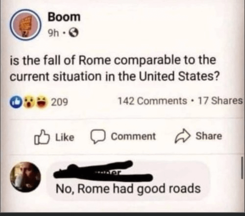 r/ConservativeMemes - Is the fall of Rome