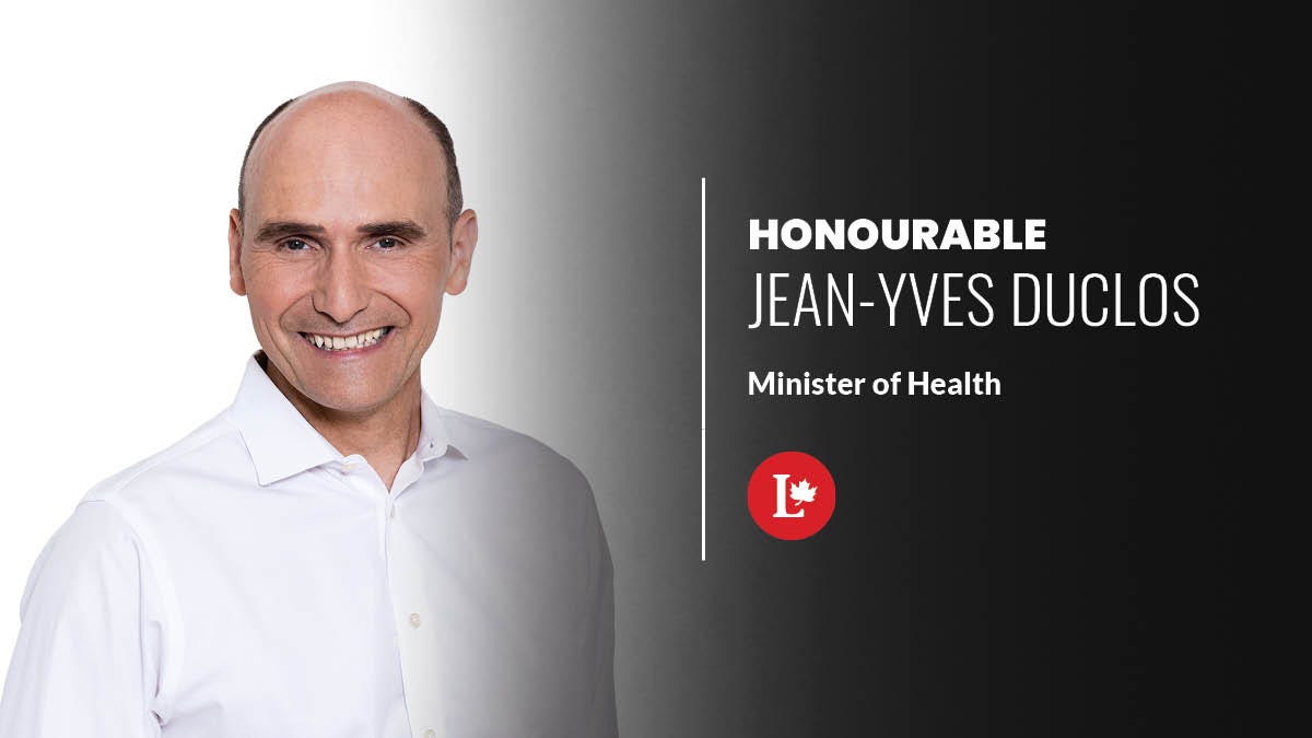 Liberal Party on Twitter: "Jean-Yves Duclos will serve as Minister of Health.  #cdnpoli https://t.co/C7DZ6eONHJ" / Twitter